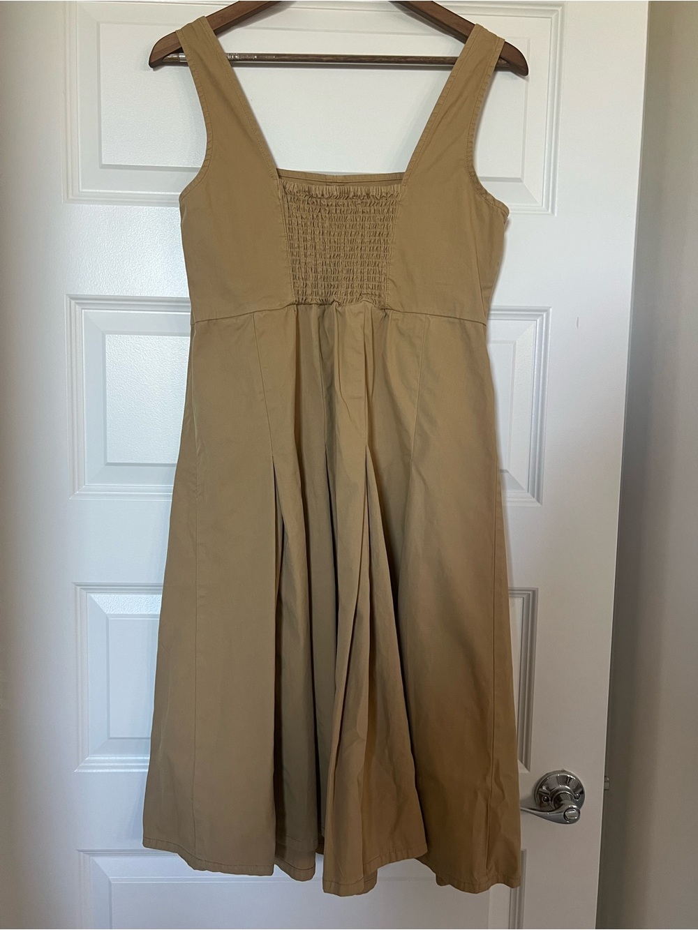 JCREW | Sleeveless Square-neck MIDI in Camel πͺ - Picture 11 of 11